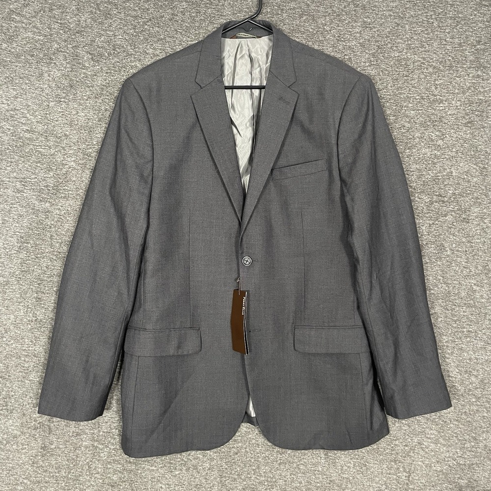 Perry Ellis Portfolio‎ Suit Blazer Mens 42 Reg Charcoal Gray NWT $119